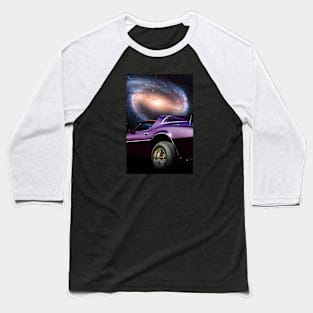 Classic car and Galaxy Baseball T-Shirt